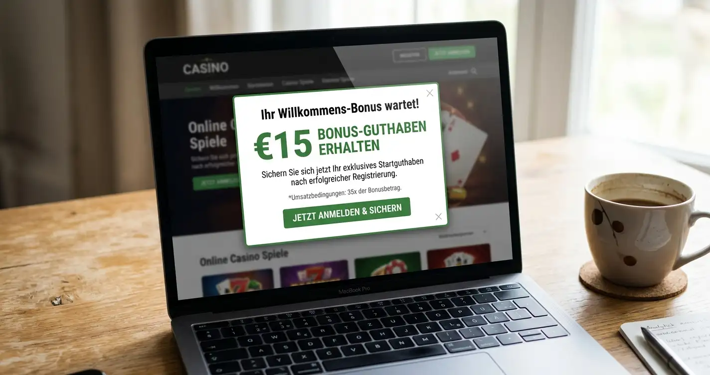 15 Euro Bonus ohne Einzahlung Casino 2026: 10 Anbieter im Test