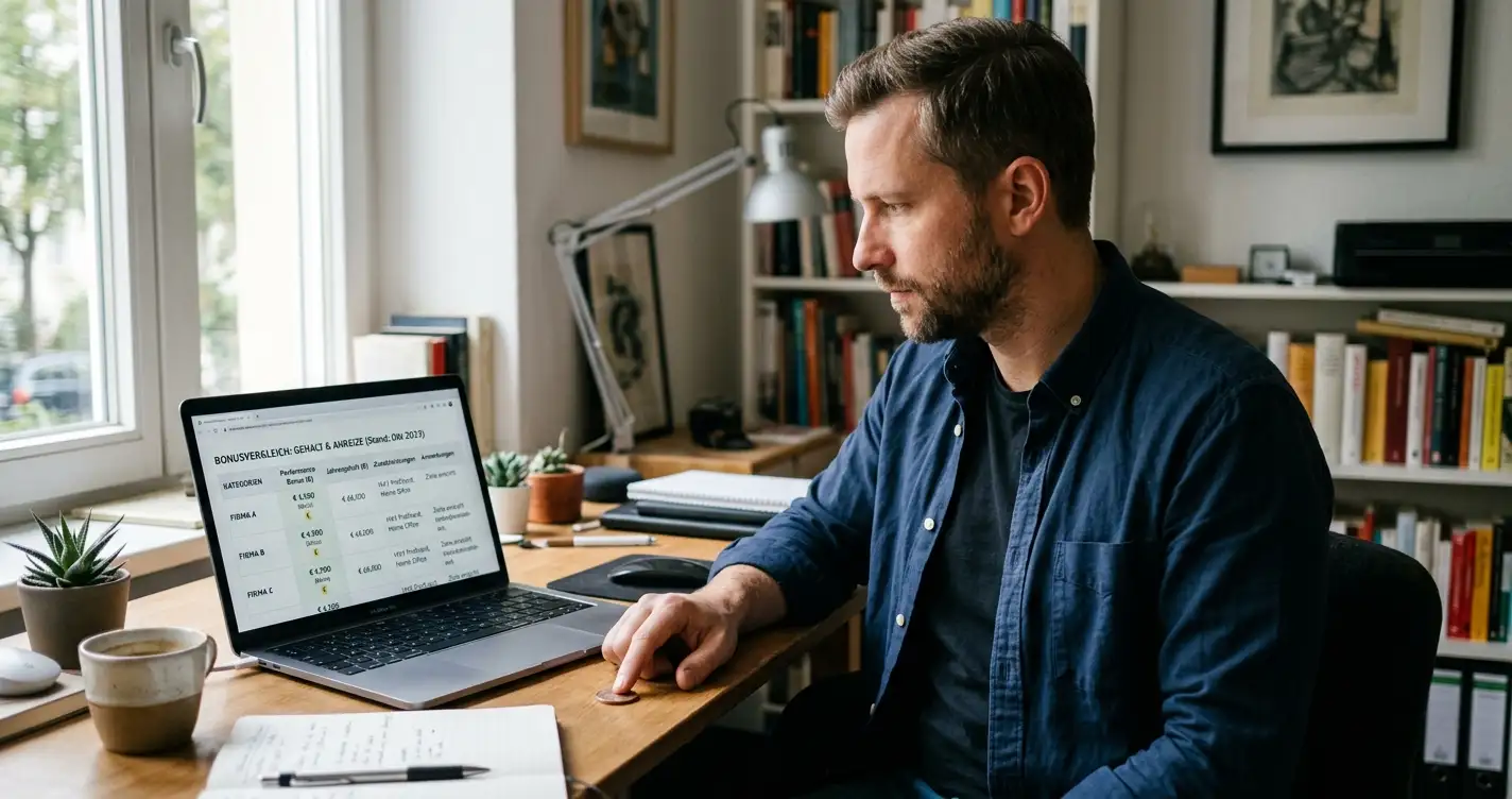 Beste Online Casino Freispiele ohne Einzahlung – Spieler am Laptop mit Bonus-Angeboten auf dem Bildschirm