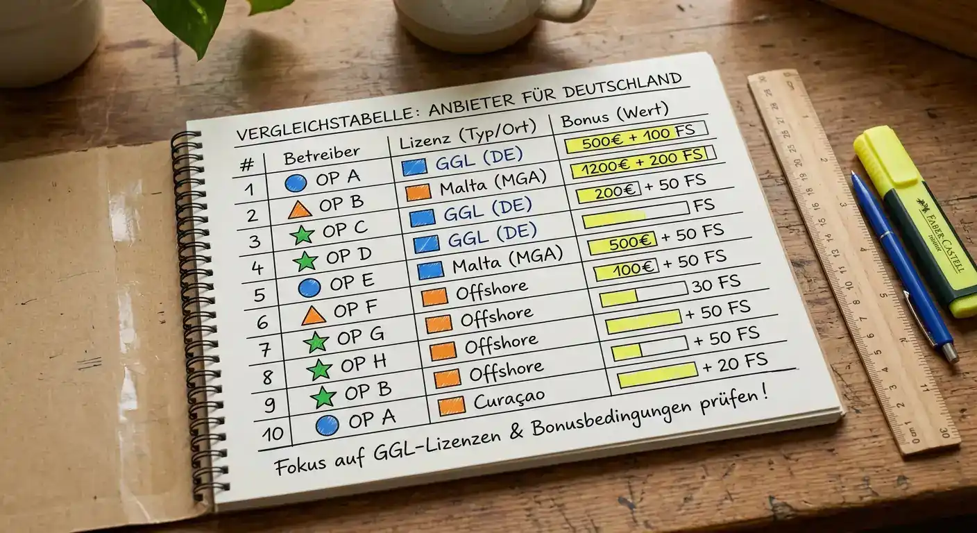 Top 10 Willkommensboni im Online Casino 2026 – Direktvergleich der Anbieter