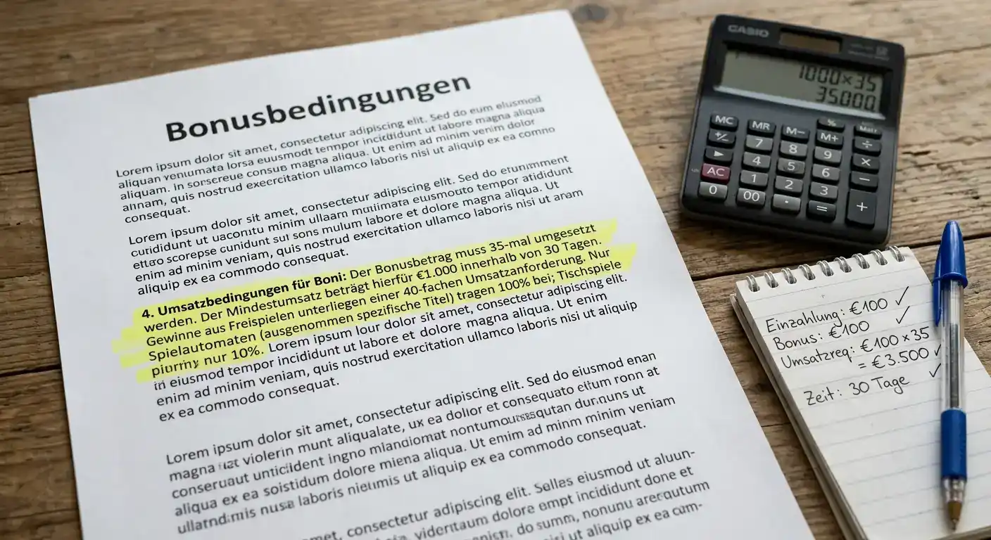 Bonusbedingungen und Umsatzfaktor im Online Casino – faire vs. unfaire Angebote