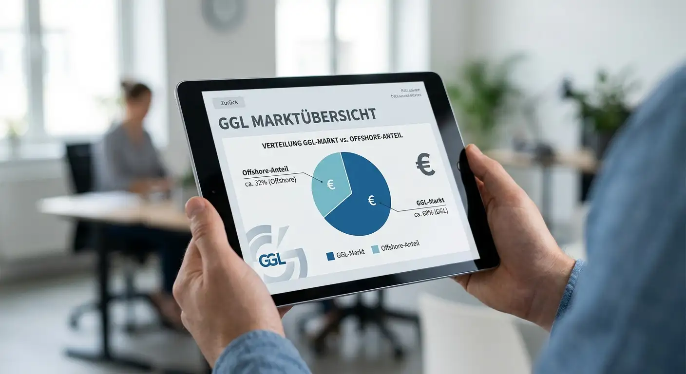 Marktübersicht: GGL-Marktanteil und Offshore-Anteil im deutschen Online-Glücksspiel