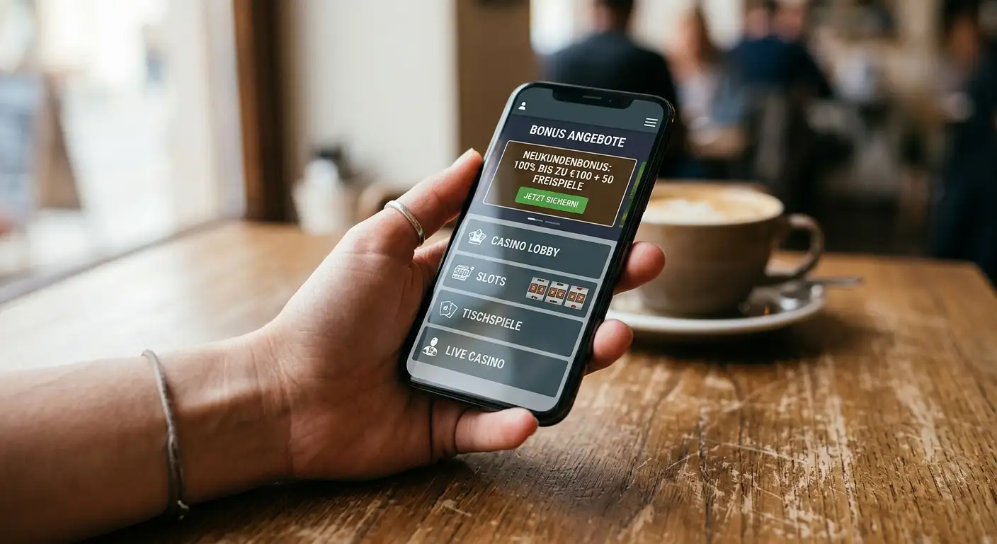 Mobiler 100 Prozent Casino Bonus auf dem Smartphone