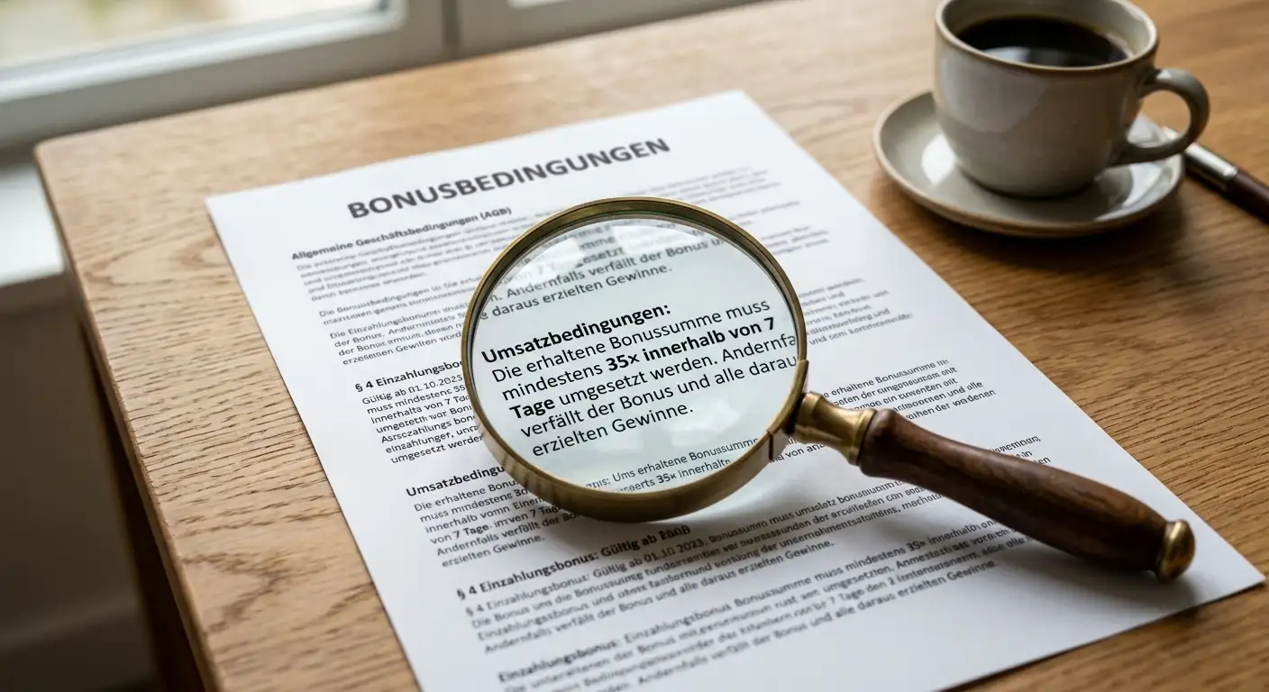 Bonusbedingungen: Wagering-Faktor und Frist im Überblick