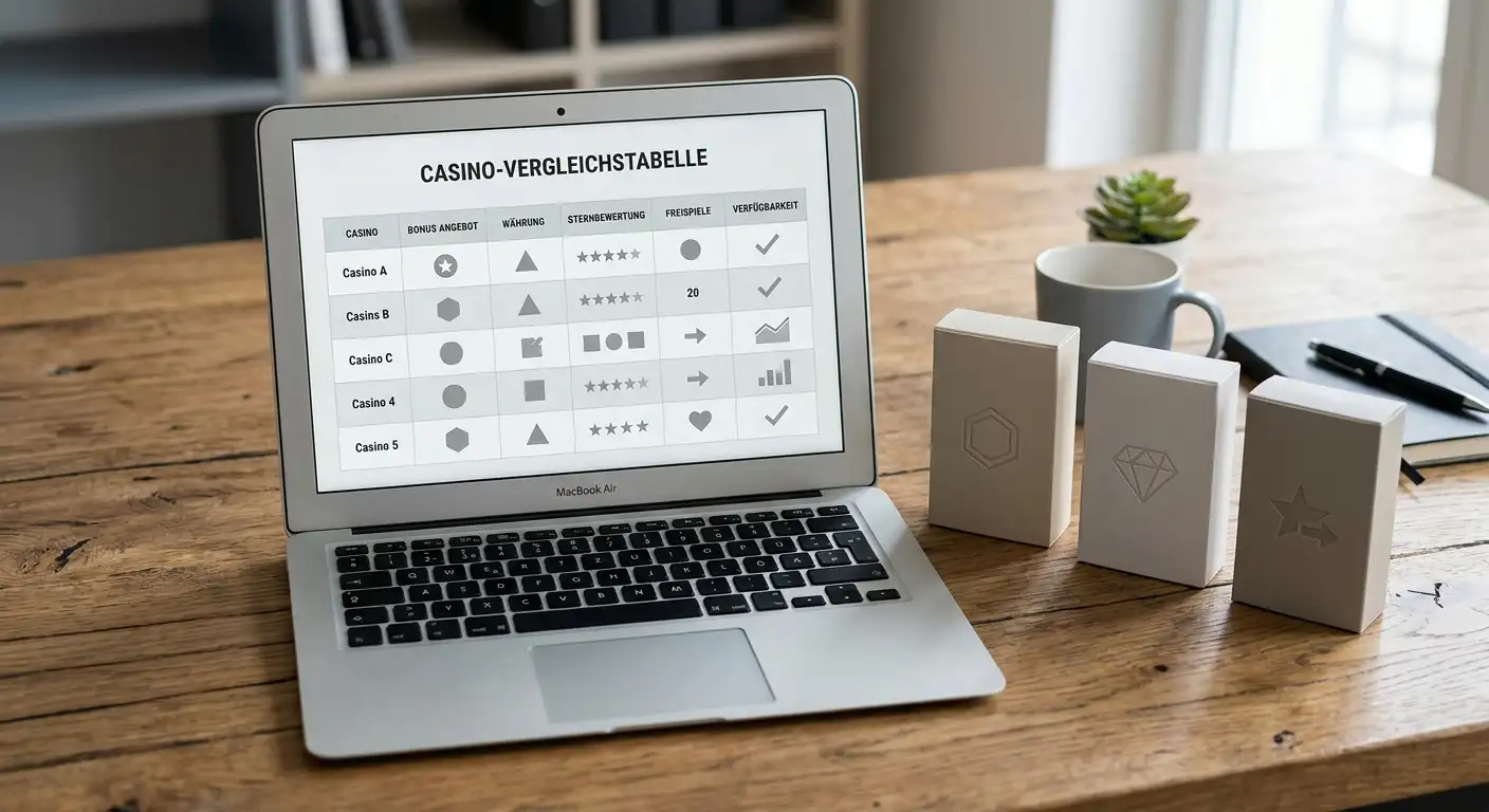 Vergleichstabelle Online Casinos mit 5 Euro Einzahlung – Lizenz und Bonus
