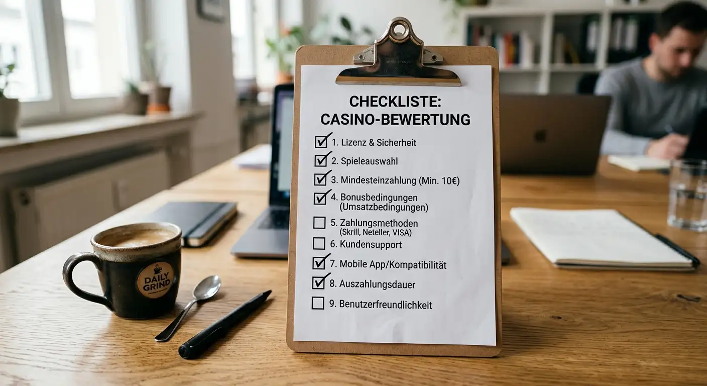 Methodik der Casino-Bewertung für Mindesteinzahlungen