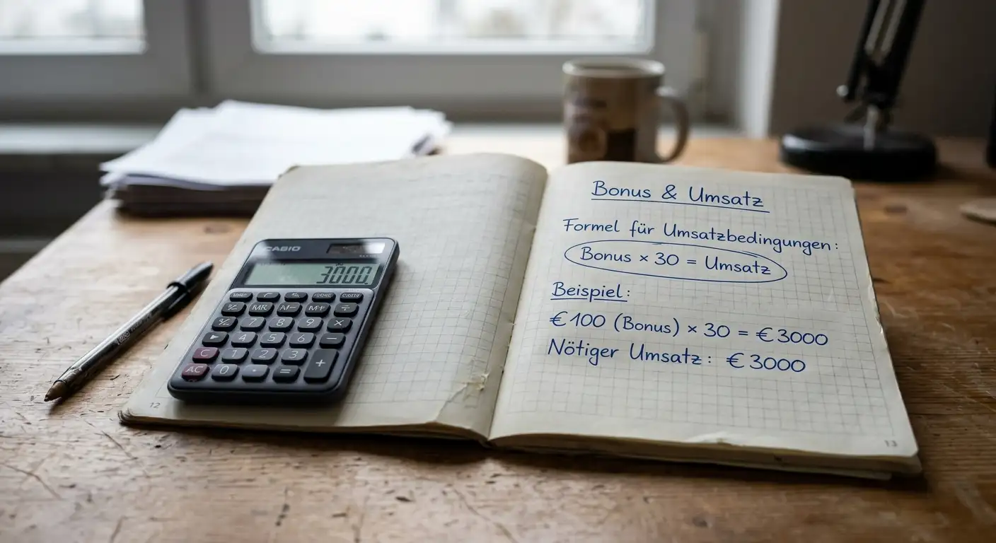Berechnung der Bonus-Kosten: Umsatz, Spins und Zeitaufwand für einen 100-€-Bonus